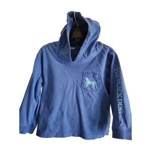 The Black Dog Jersey 2T Blue Cotton Hoodie